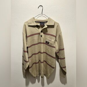 Paul & Shark Vintage Knit Polo Sweater – Italian‎ Luxury - L — 100% pure cotton